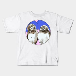 Burrowing Owls- Circle edit Kids T-Shirt